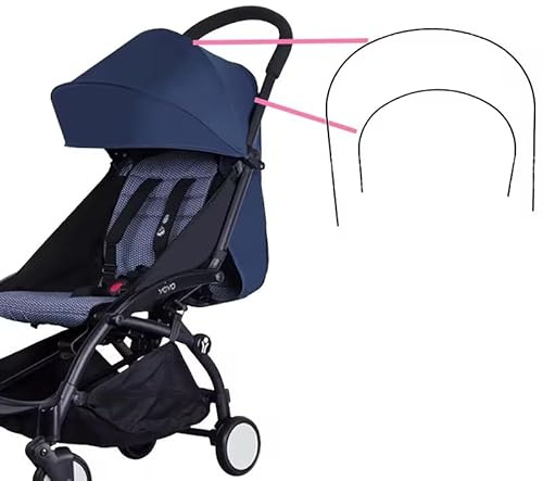 Generisch Kinderwagen-Zubehör, Dachstütze, Drahtrahmen, Baldachin-Ersatzteil, kompatibel mit Yoyo-Kinderwagen