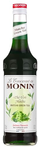 MONIN Sirup Konzentrat Matcha grüner Tee 0,7 l | Intensives Matcha Geschmack für Matcha Latte, Tee, Mocktails und Kaffee - Premium Getränkesirup für kreative Drinks