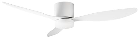 Orbegozo CP 166132 Ventilador de Techo 132 cm | Motor DC 30W, 6 Velocidades, LED CCT Regulable 27W, Ultra Silencioso, Función Invierno/Verano, Triple Protección Anti-polvo