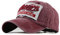 Sporty Trucker Baseballcap Western New York Cotton Distressed Snapback Vintage Cap (Rot)