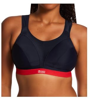 Champion Damen Sa Sn109 D+max Bra Sport-BH, Mehrfarbig (Blau/Rot), 95G