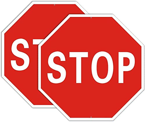 NEW CARTELLO SEGNALETICO OTTAGONO - STOP - Adesivo Extra Resistente, Pannello in Forex, Pannello In Alluminio (ADESIVO 20X20 CM)