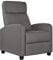 Yaheetech Recliner Armchair Adjustable Fabric Recliner Chair Sofa for Living Room/Bedroom Gray