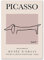 GSHRED Picasso Poster Dackel Pastelllinie Zeichnung Wand Bilder Minimalistische Leinwand Bild Poster Kunstdrucke Picasso Bilder Schlafzimmer Wohnkultur Rahmenlos 30×40cm
