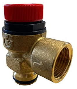 Potterton Promax/Gold/Heatmax/Titanium 3 Bar Brass Pressure Relief Valve (PRV) 248056 Supersedes 5000721, 10/18828, 240390, 241567, 450710, 9301016, B241567 - Hanicks