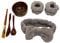 BEECO GIF2U Facial Wood Mask Bowl Set, New DIY 7 Pack DIY Clay Mask Mixing Kit