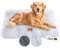 Wahre Tierliebe Premium Hundekissen Fluffy - Weiche Schlafstätte für deinen Vierbeiner - Leicht zu reinigen - Perfekt für Zuhause und unterwegs, hundebett, hundematte, hundebett waschbar