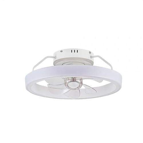 Bilake Ventilador de techo dinirot blanco | Plafón ventilador techo | Ventilador de techo con luz regulable 50W 4800Lm 3 colores de luz