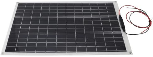 Kit de Panneau Solaire en Silicium Monocristallin 300 W, Puissance Efficace, Camping-car, Activités de Plein Air, Panneau D'énergie Solaire Léger avec Pinces de Batterie 18 V