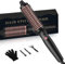 UKLISS Thermal Brush 3 in 1 - Thermobürste Wärmebürste 32mm, Rundbürste 160-204℃, Lockenbürste Double Spannung passend für Reise, Leichte Heat Brush zum Haarstyling (Rosa Schwarz)