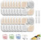 Lot de 16+4 Filtres pour Fontaine À Eau Applicable À Catit Pixi, Triple Système De Filtration, Filtre De Rechange avec Résine Et Charbon Actif Adoucit Efficacement l'eau Et Élimine Les Impuretés