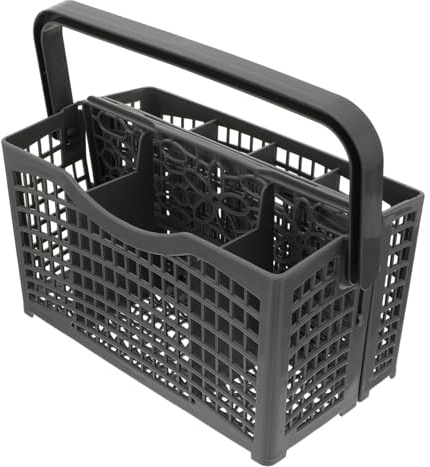 JEWEDECO Dishwasher Basket for Forks and Chopsticks Plastic Cutlery Basket with High Temperature Resistance and Drainage Feature for Dishwasher Use