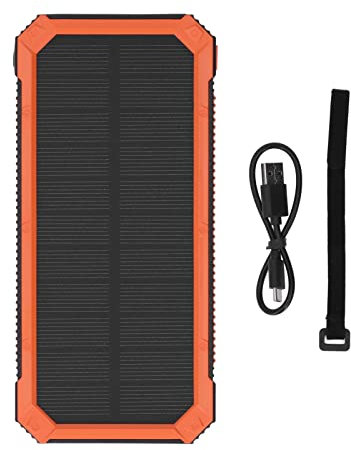 Solar Power Bank 30000mah 10W Wireless Ladegerät PD Schnelle Lade 4 Ports Ausgabe SOS LED Light Monocristalline Silicon 1.8W Solar Energy Bank Zum Wanderweg