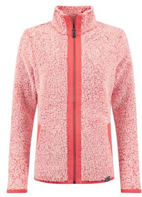 Weird Fish Clove Cosy Full Zip Fleece Hot Coral Size 18. (Jumper/Sweater/Fleece)