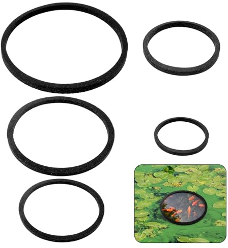 Lot de 5 anneaux flottants pour plantes d'aquarium, 5 tailles, pour maintenir ou séparer les plantes flottantes