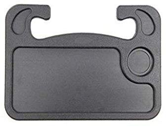 Beikalone Steering Wheel Food Tray, Portable Car Laptop Desk Multi Work Table, 16.5 x 11 inch (Black)