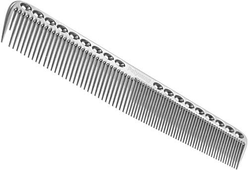 Petyoung Professionelle Kämme Luftfahrt Luftfahrt Aluminium Metallschneiden Kamm Haar Friseur Friseure Salon Kamm (Color : Silver, Size : L)