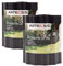 ARTECSIS Lot de 2 Bordure Jardin en Plastique à Planter / 9mx15cm, Anthracite/Flexible
