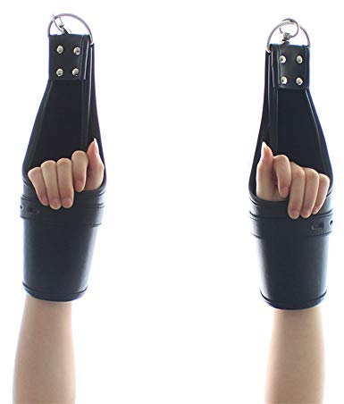 OnundOn Hängende Handschellen Mit schloss Leder Handschellen Hängende Hand Handschellen