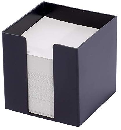Metzger & Mendle 69027301BE Zettelbox, Blauer Engel, schwarz
