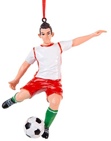 ChalkTalkSPORTS Dekofigur Fußballspieler, Weihnachtsdekoration