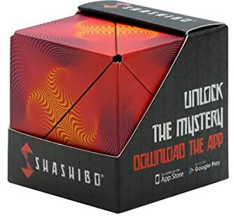 SHASHIBO Formwechsel-Box – Preisgekrönter, patentierter Zappelwürfel mit 36 Seltenerdmagneten – lässt Sich in über 70 Formen verwandeln (Optical Illusion)