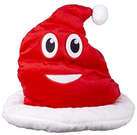 Boland 13444 - Weihnachtsmütze Shitmas, Plüschhut, Kopfbedeckung, Mütze, Kacke, Haufen, Spaß, Weihnachten, Karneval, Mottoparty