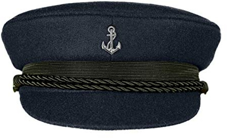 MADSea Elbsegler Premium Tuch mit Motivpin Anker silberfarben dunkelblau Pin