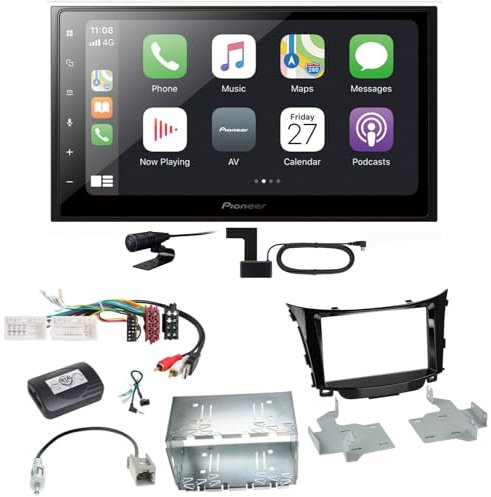 Pioneer SPH-DA250DAB Digital Radio DAB+ Bluetooth CD USB MP3 AUX Car Radio Installation Kit Compatible with Hyundai i30 GD GDH