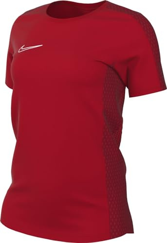 NIKE Women's W NK DF ACD23 TOP SS T-Shirt, University Red/Gym Red/White, XS