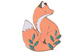 Fuchs-Brosche, niedliche Emaille, Metall-Brosche, super schön, Cartoon-Tier-Abzeichen, Modeschmuck, Stoff, Hut, Anzug, Dekoration, Geschenk, Partyzube