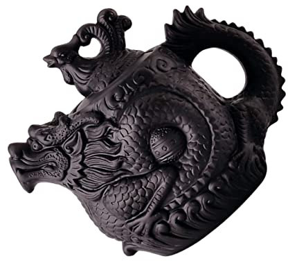 Zerodeko Théière Argile Zisha Avec Motif Relief Dragon Idéale Pour Thé Vrac Parfaite Pours Amateurs De Culture Chinoise