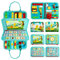 Achiyway 4 Capas Busy Board Montessori, Tablero Sensorial Montessori para Niños 1 2 3 4 Años, Juguetes Educativos para Aprender a Vestir y Habilidades Motoras Finas, Regalo para Niño de 1 a 4 Años