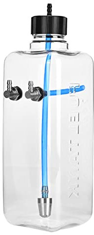 KOSDFOGE RC Airplane Fuel Tank Accessory, Transparent Plastic Fuel Tank, RC Model Transparent Plastic Fuel Tank Replacement Part for RC Airplane Part(1500ml(150-200cc))