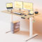 Marsail Elektrischer Stehpult, 122,9 x 61 cm, höhenverstellbar, Sitz-/Stehpult, mit 3 Speicher-Voreinstellungen, Kopfhörerhaken, Computertisch, Workstation für Heimbüro, Laufband-Pad