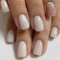 24 Pièces Faux Ongles Court Carrés Français Ongles à Coller Glossy Blanc Brillant Acrylique Capsules Ongles Ballerine Artificiel Press on Nails pour Femmes et Filles DIY Manucure Salon