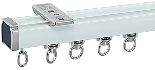 Raumteiler-Deckenschienen-Set, schwere Vorhangschienen aus Aluminiumlegierung, Decken- oder Wandmontage, Gardinenstange, für Wohnzimmer, Schlafzimmer, Küche, Dusche (Farbe: Deckenmontage, Größe: 100