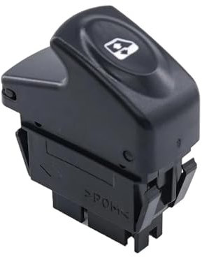 HOLIV Interruptor Ventana Interruptor Ventanilla Eléctrica Coche Pasajeros Botón Consola Regulador Elevador 5 Pines 7700838100 para R&enault para Kangoo para Megane para Clio Botonera Elevalunas