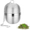 YHT 2 PCS Tea Infuser for Loose Tea,Stainless Steel Tea Ball Strainer with Chain,Mesh Tea Infuser with Drip Trays for Teapots,Mugs,Cups,Loose Leaf Tea,Herbal Tea