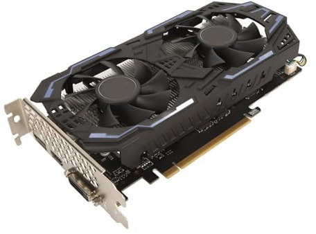 ASHATA Gaming-Grafikkarte, HD-Multimedia-Schnittstelle, DisplayPort DVI 8008 MHz, HDR, Dual-Fan-Kühlung, Desktop-PC-GPU-Grafikkarte für PC-Spiele (1060 5 GB)
