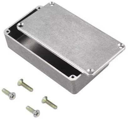 MiJunHD 1590B 112x60x31 mm Aluminium Metall Stomp Box Pedalboards Gehäuse, Gitarren Effekt Pedal Gehäusegehäuse, DIY Projektbox Gehäuse Teile (1 Stück)