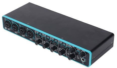 Interfaz de Sonido Profesional, Interfaz de Sonido de Alta Fidelidad de 192 KHz Interfaz de Sonido USB 4 en 4 Salidas