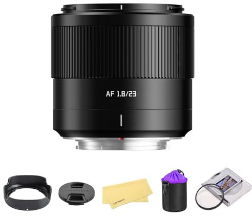 TTARTISAN AF 23mm f1.8 APS-C Frame Lens for Fuji X Mount Cameras for Fujifilm XS10 X-E4 X-T10 X-T20 X-T3 X-T4 X-T100 X-T200 X-T30 X-Pro1 X-Pro2 X-Pro3 X-E1-Black