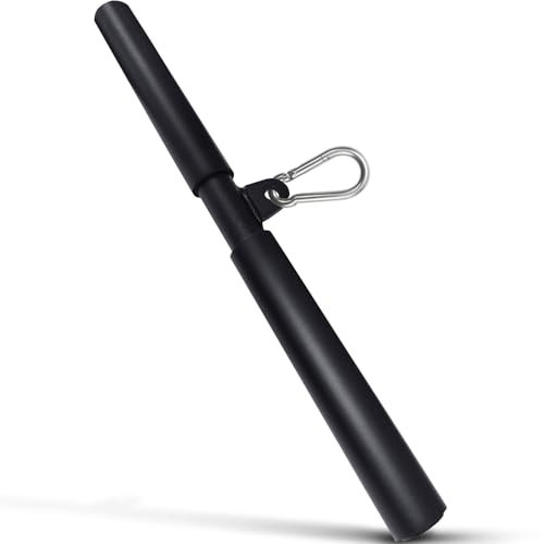 Favuit Fitness LAT Pulldown Bar, Cable Machine Attachment Bicep Tricep Press Down Bar Curl Straight Bar LAT Pull Down Bar for Back Arm Muscle Building Gym Strength Workout (40cm)