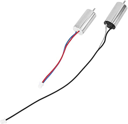 Oumefar Mikrobürstenmotor, Geräuscharm, Hohe Geschwindigkeit für Roboter-Lenkgetriebe, Drohne, Mini-Größe, 4 Stück, 10 X 20 Mm, Mikromotor-Drahtkabel für Spielzeugmotor