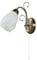 Lindby Wandlampe romantisch, mit Zugschalter Wandleuchte innen Glas Metall Altmessing 1x E14 max. 40W ohne Leuchtmittel Wandbeleuchtung