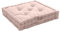 Coussin de Sol Garni - 50 x 50 cm - 100% Coton - Vieux Rose