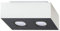 SOLLUX lighting Mono 2 Deckenleuchte Modernes minimalistisches Design für Wohnzimmer Schlafzimmer Angetrieben durch austauschbare GU10-Glühbirnen 2 x 40 W aus Stahl 24 x 14 x 11 cm Weiß