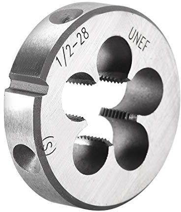 sourcing map 1/2-28 UNEF Filière Filetage Droite Main Rond Machine Alliage Acier