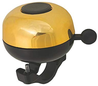 Fahrradklingel Ding Dong Fahrrad Klingel Glocke Midi schwarz Gold Miniglocke